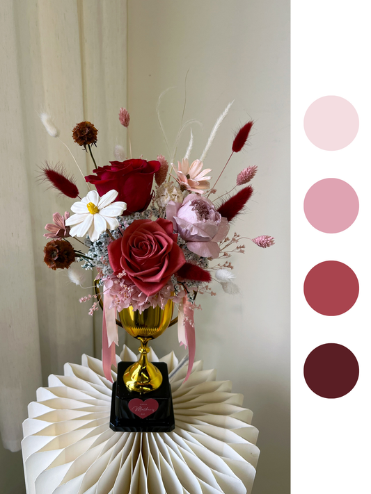 "Trophy of Gratitude" Preserved Flower Vase