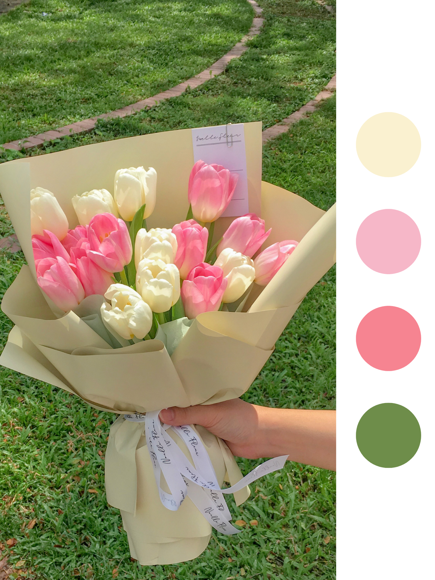 "Cotton Candy Dreams" Tulip Bouquet