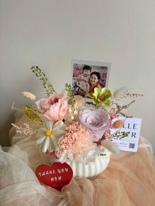 "Eternal Joy" Preserved Flower Vase