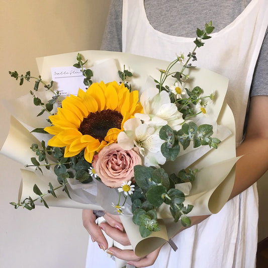 "Sunlit Bloom" Sunflower Bouquet