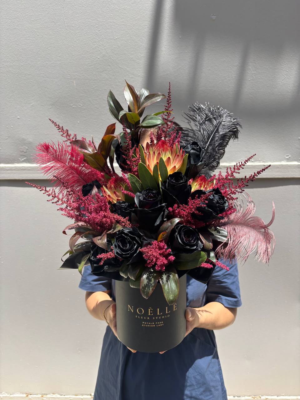 "Midnight Ember" Fresh Flower Bloom Box