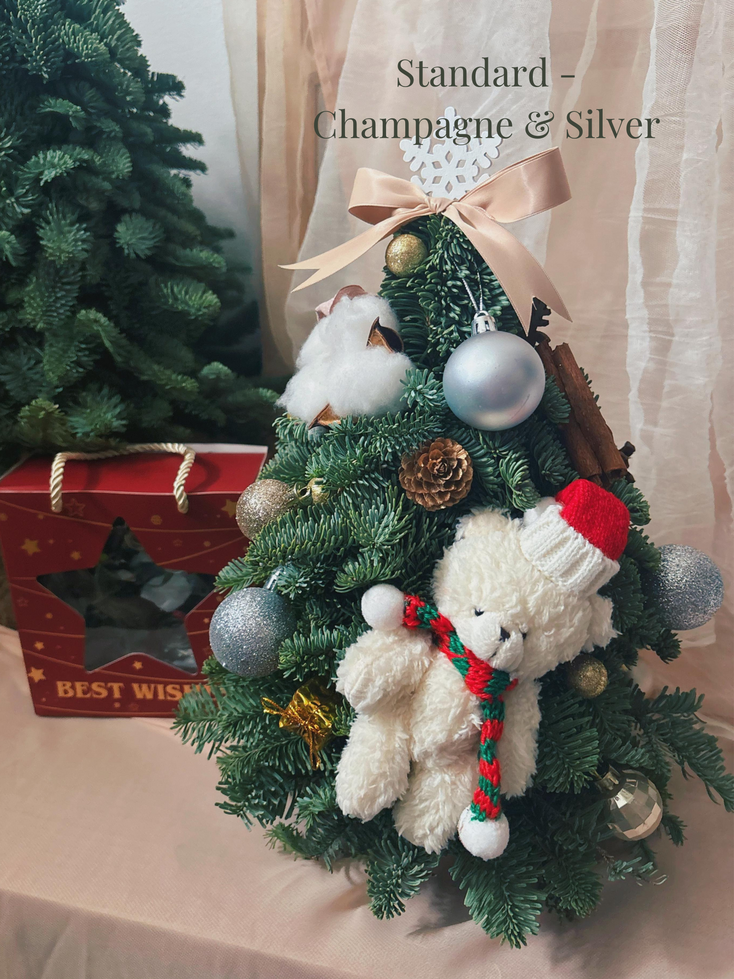 "Starlight - Teddy" Mini Christmas Tree (Fresh Fir)