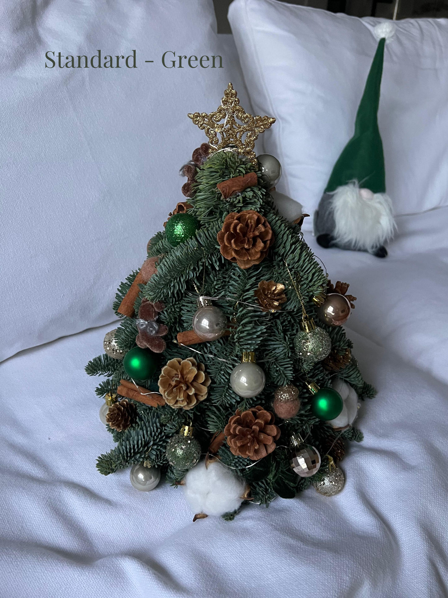 "Starlight - Rustic" Mini Christmas Tree (Fresh Fir)