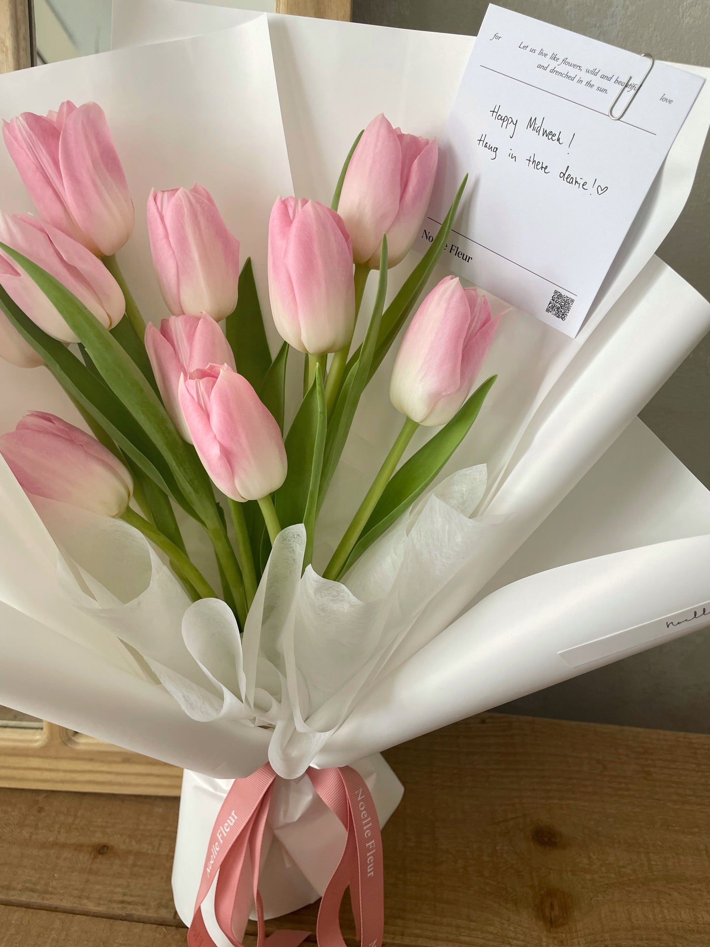 "Angelic" Fresh Tulips Bouquet