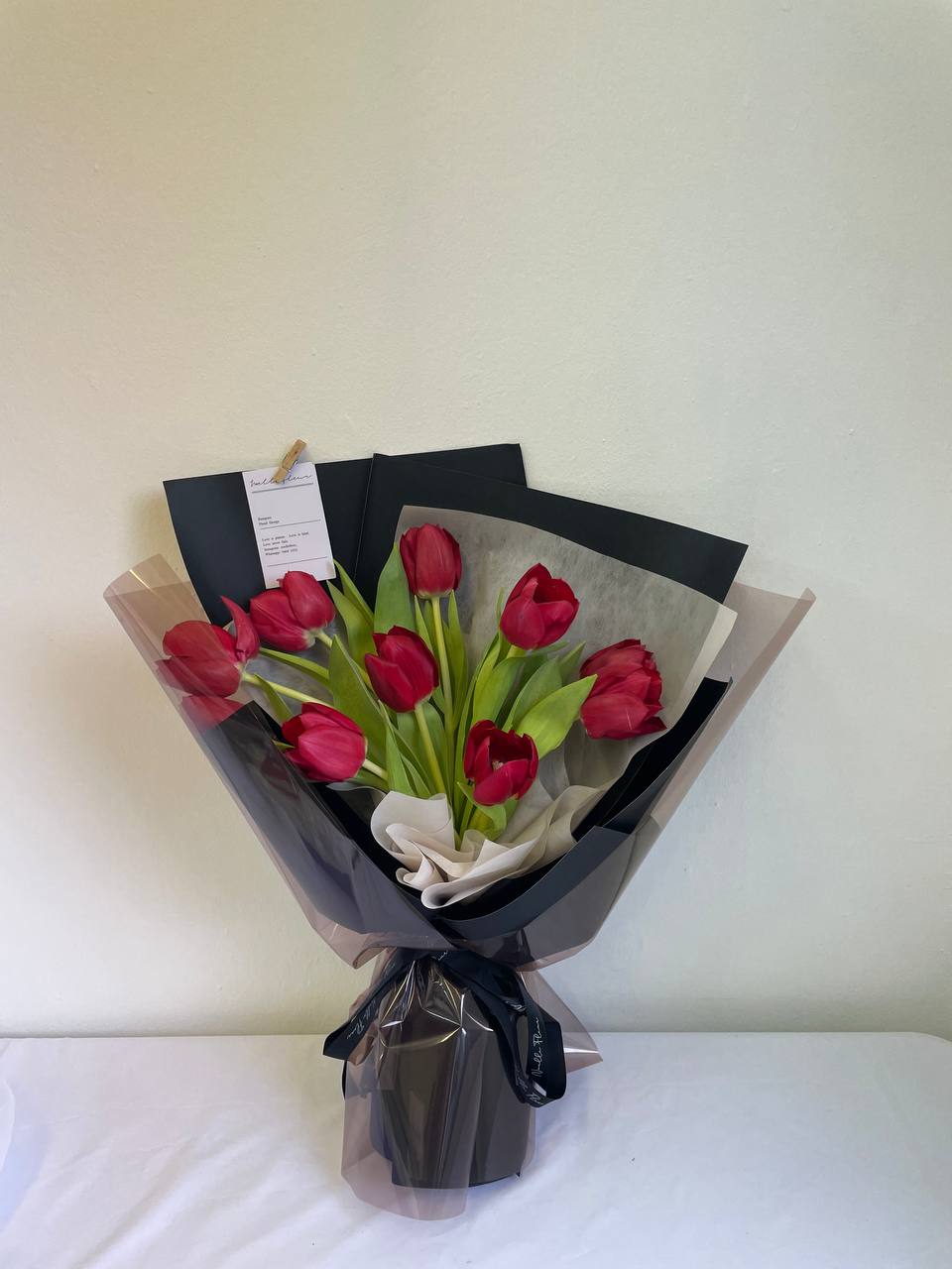 "Ruby" Red Tulips Bouquet