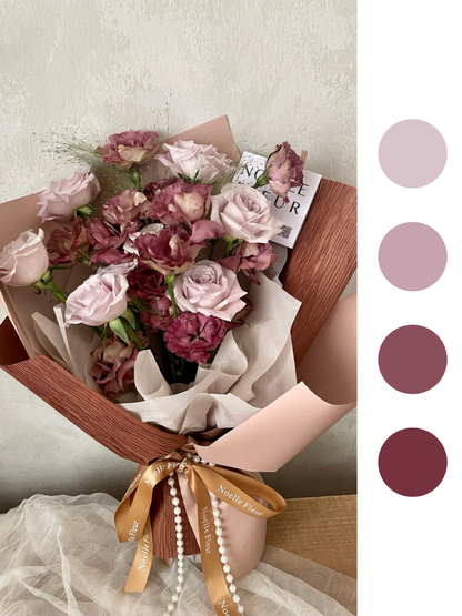 "Mauve Mist" Fresh Flower Bouquet |Noelle Fleur