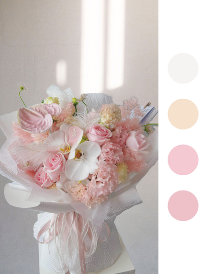 "Pink Champagne" Fresh Flower Bouquet