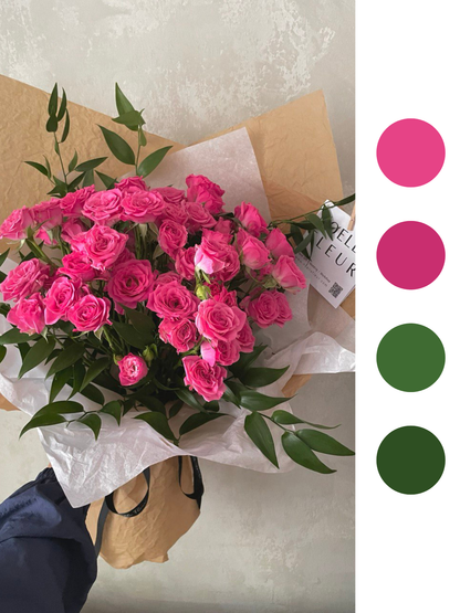 "How Deep is Your Love" Rose Spray Bouquet