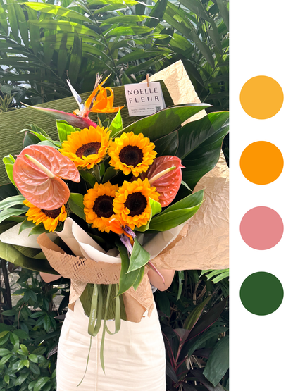 "Sunshine Bliss" Sunflower Bouquet