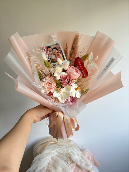 "Timeless Grace" Preserved Flower Bouquet (Mother's Day’25)