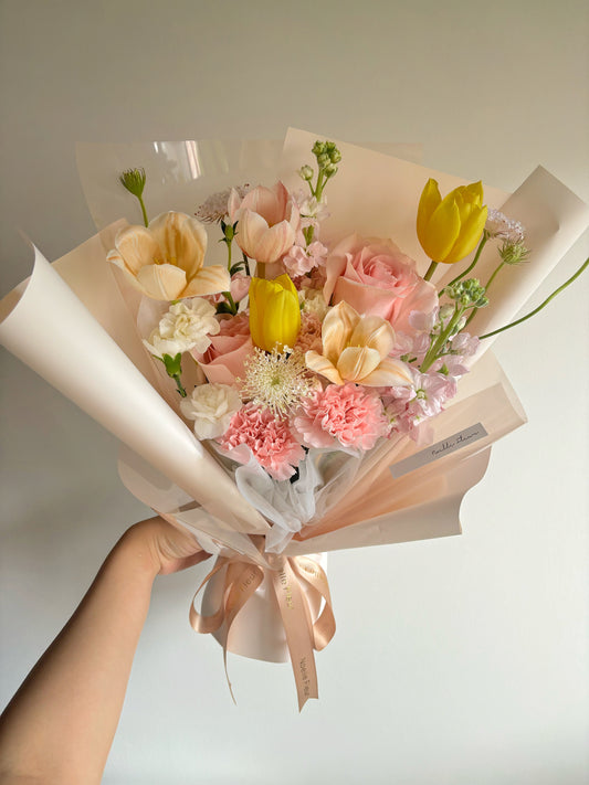 "Radiant Charm" Fresh Flower Bouquet