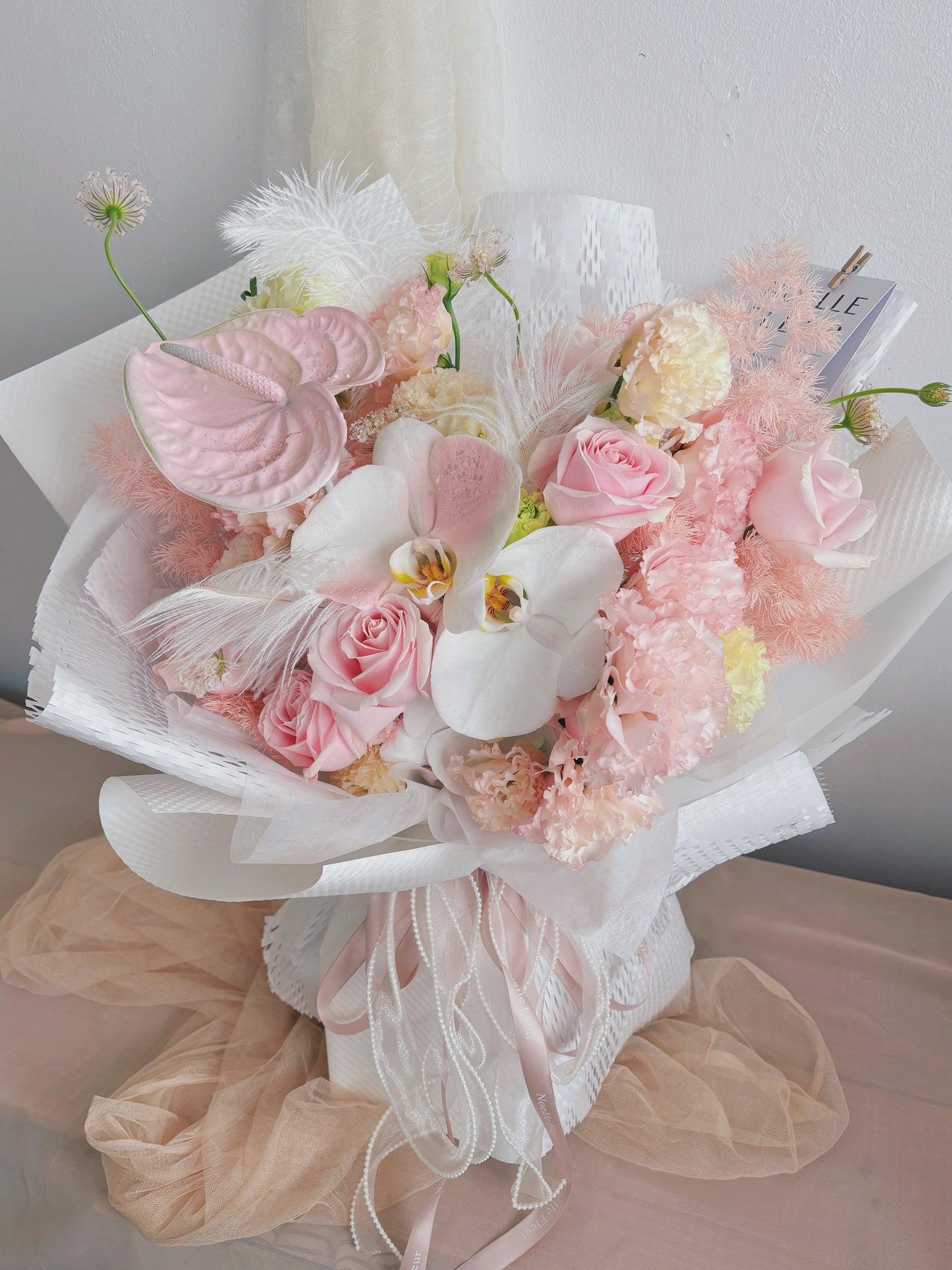 "Pink Champagne" Fresh Flower Bouquet