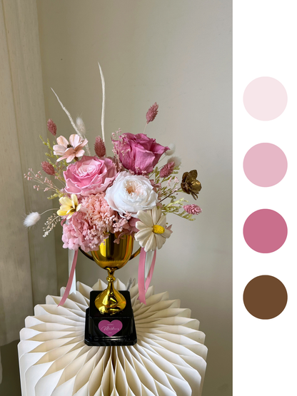 "Trophy of Gratitude" Preserved Flower Vase