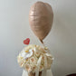 "Mi Amour" White O’hara Lychee Rose Basket