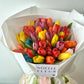 "Tapestry of Love" Tulips Fresh Flower Bouquet