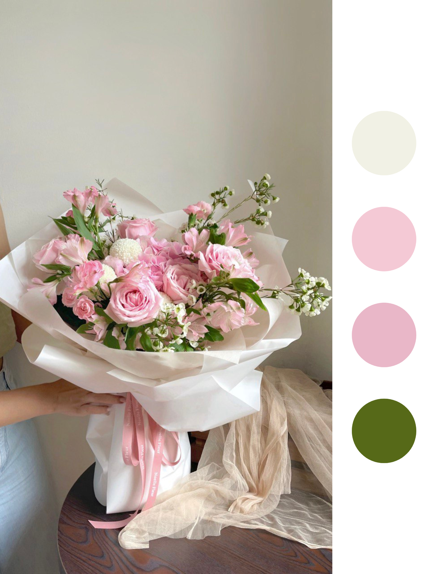 "Soft Petal Medley" Fresh Flower Bouquet