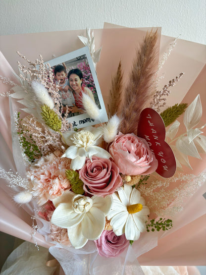 "Timeless Grace" Preserved Flower Bouquet (Mother's Day’25)