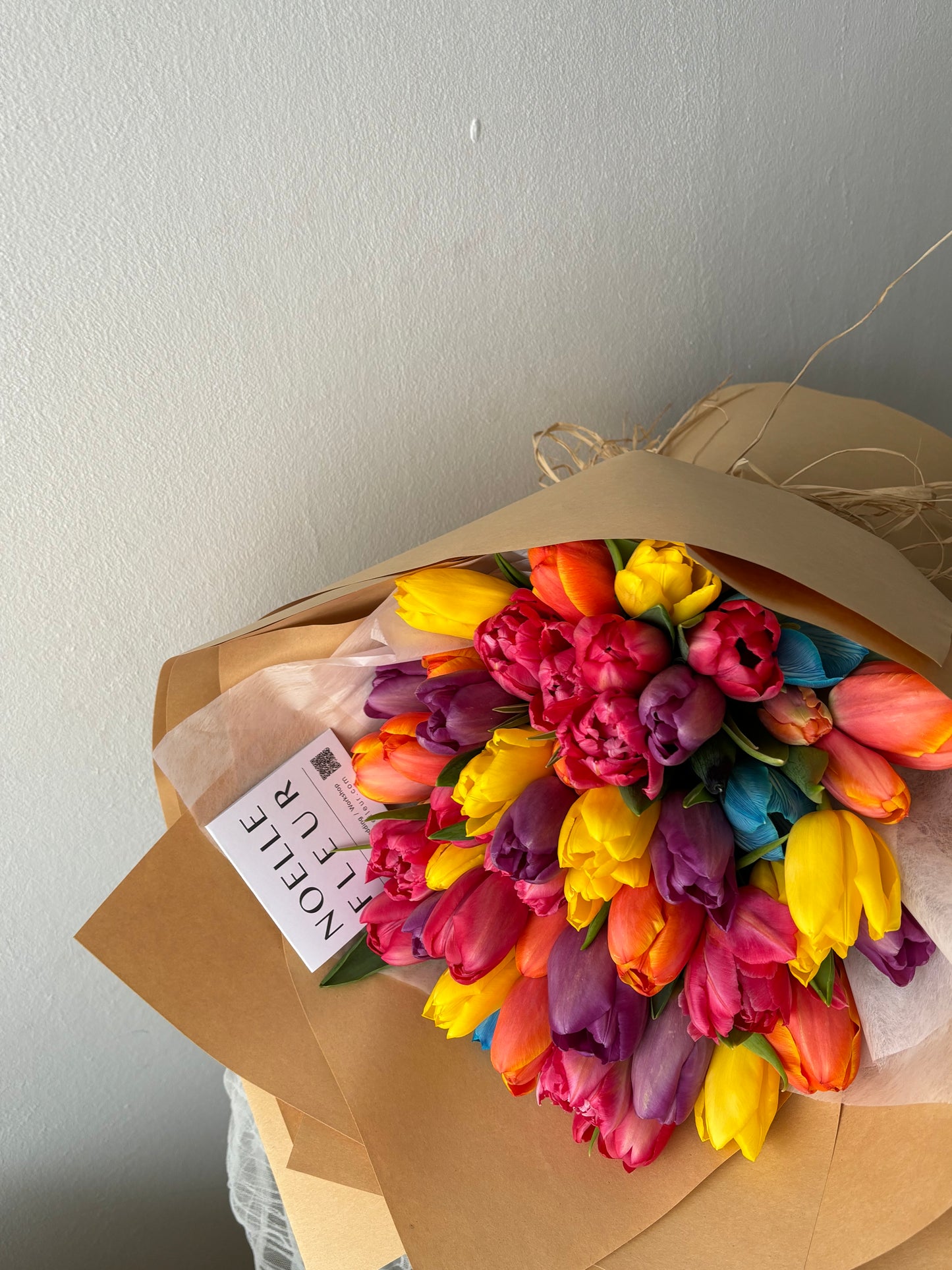 "Tapestry of Love" Tulips Fresh Flower Bouquet