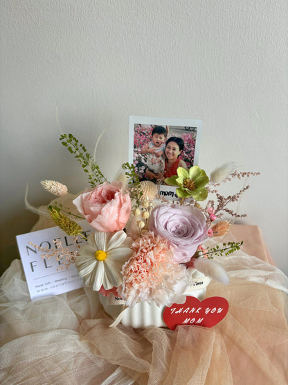 "Eternal Joy" Preserved Flower Vase (Mother's Day’25)