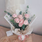 "Rosy Sweetheart" Pink Avalanche Rose Bouquet