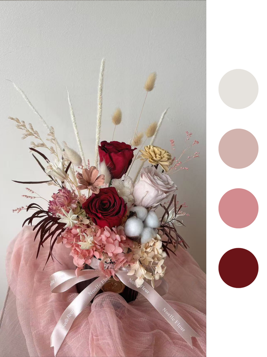 "Yours Forever" Preserved Flower Jar