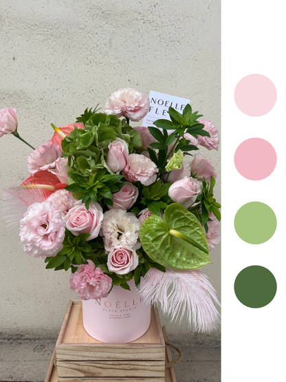 "Blush Serenity" Fresh Flower Bloom Box