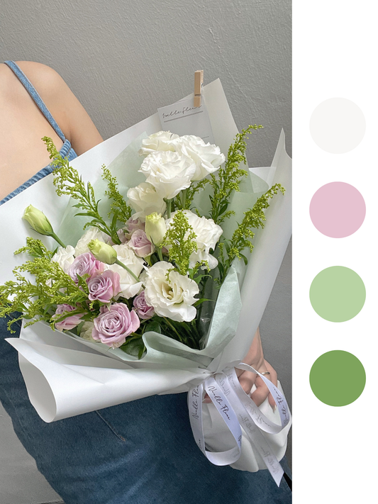 "Be My Love" Fresh Rose & Lisianthus Bouquet