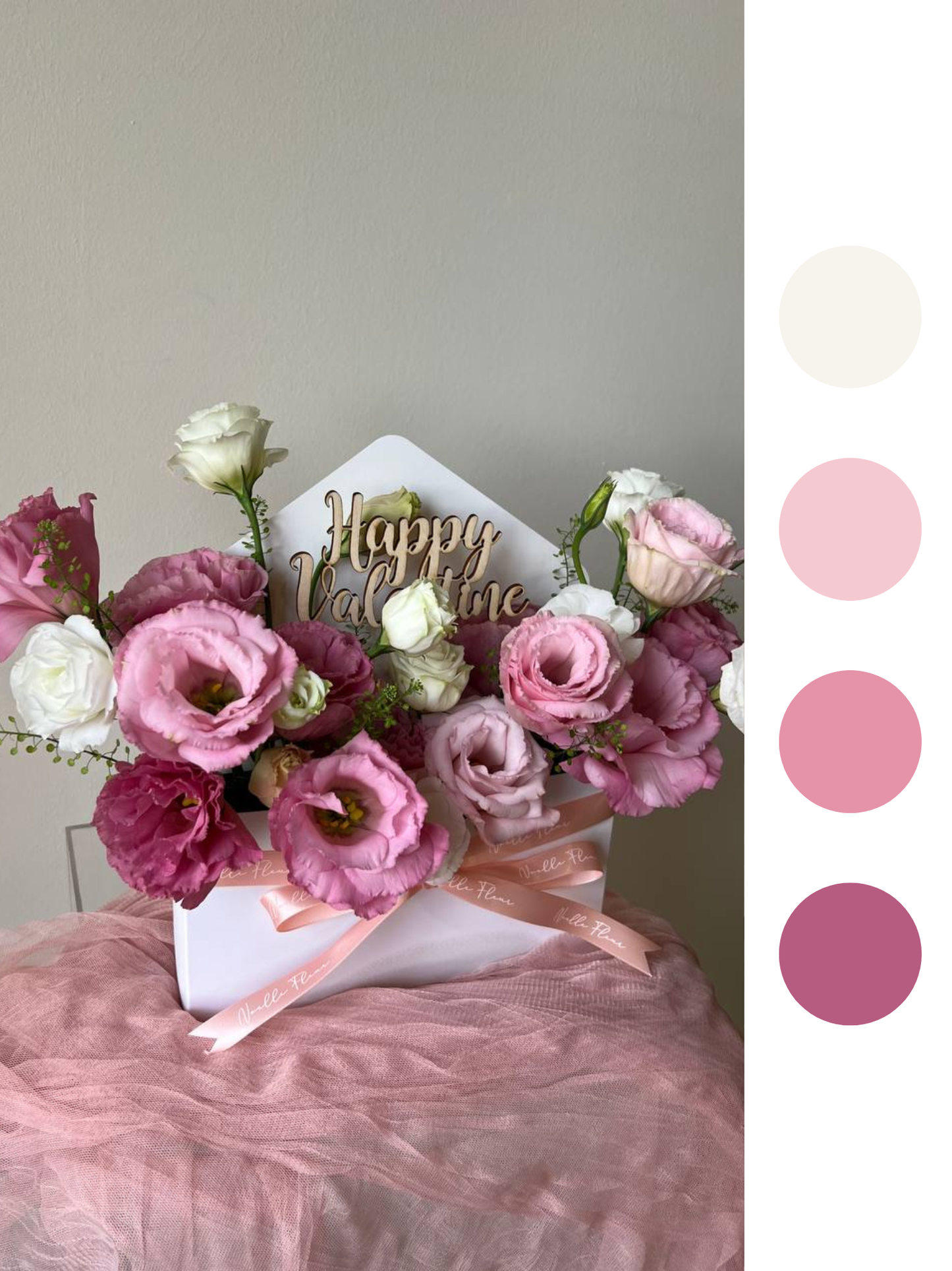 "First Blush" Fresh Flower Letter Bloom Box