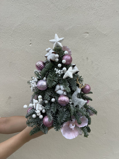 "Starlight - Frosty" Mini Christmas Tree (Fresh Fir)