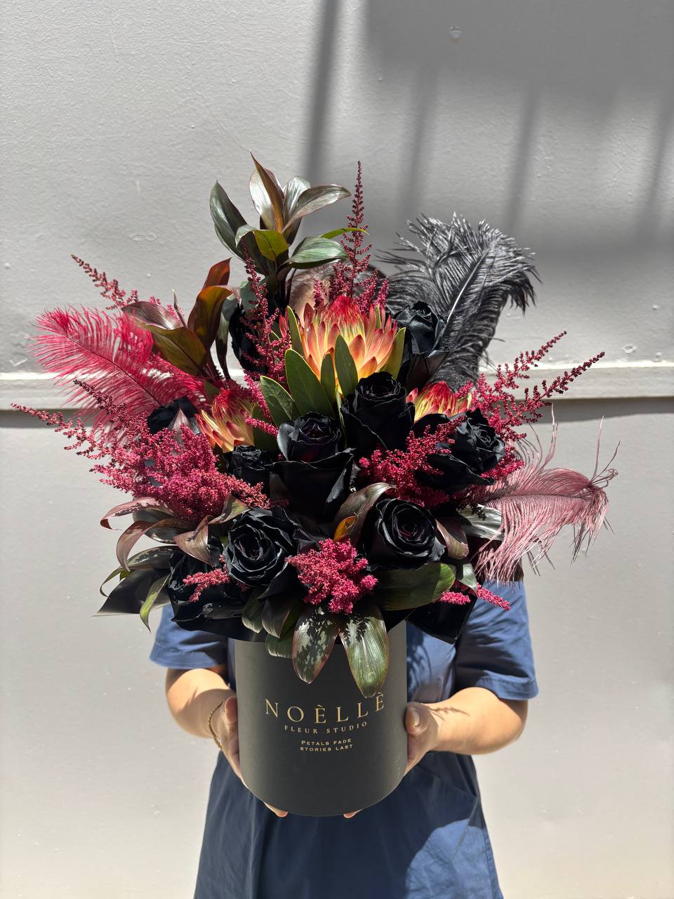 "Midnight Ember" Fresh Flower Bloom Box