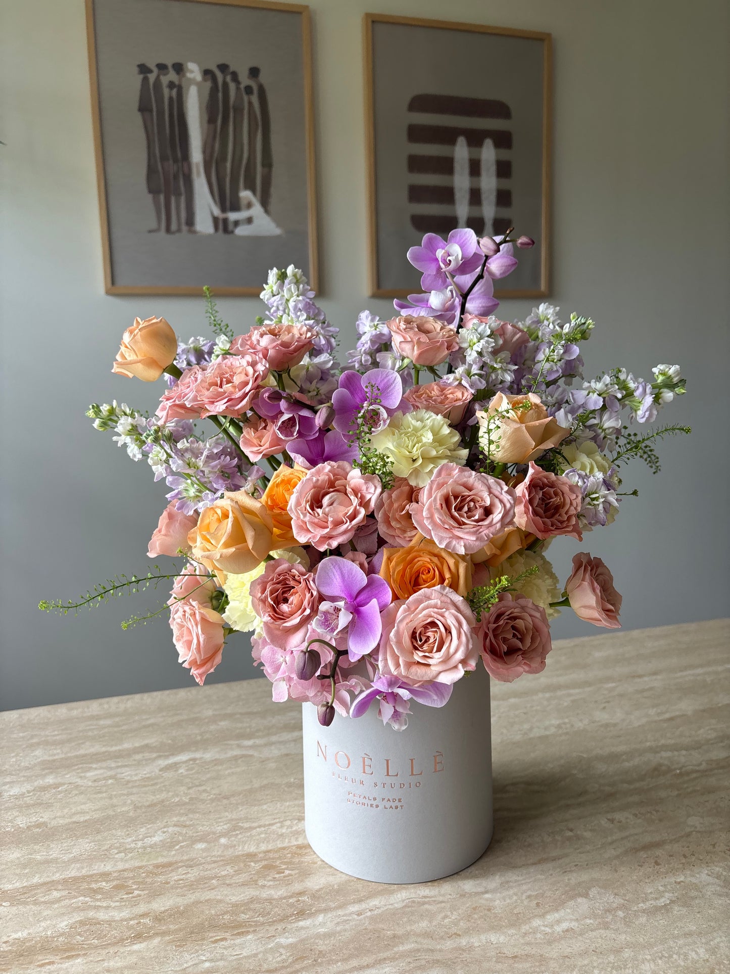 "Pastel Harmony" Fresh Flower Bloom Box