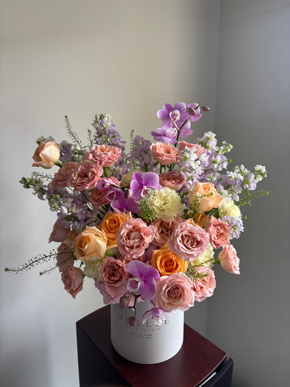 "Pastel Harmony" Fresh Flower Bloom Box