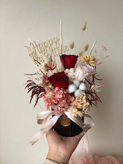 "Yours Forever" Preserved Flower Jar