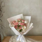 "Creamy Cappuccino" Fresh Rose Bouquet| Noelle Fleur