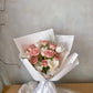 "Creamy Cappuccino" Fresh Rose Bouquet| Noelle Fleur