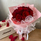 "Scarlet Romance" Red Rose Bouquet