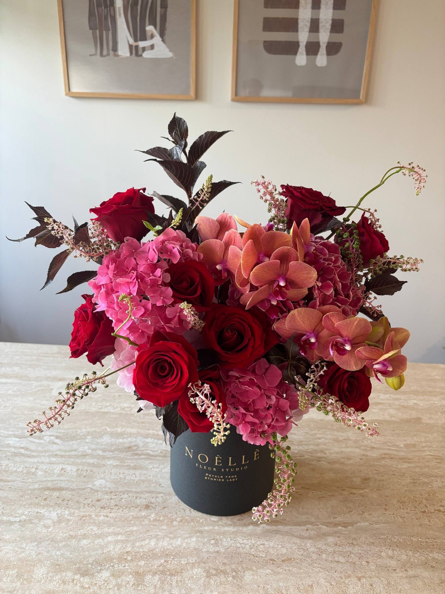 "Crimson Allure" Fresh Flower Bloom Box