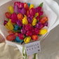 "Tapestry of Love" Tulips Fresh Flower Bouquet