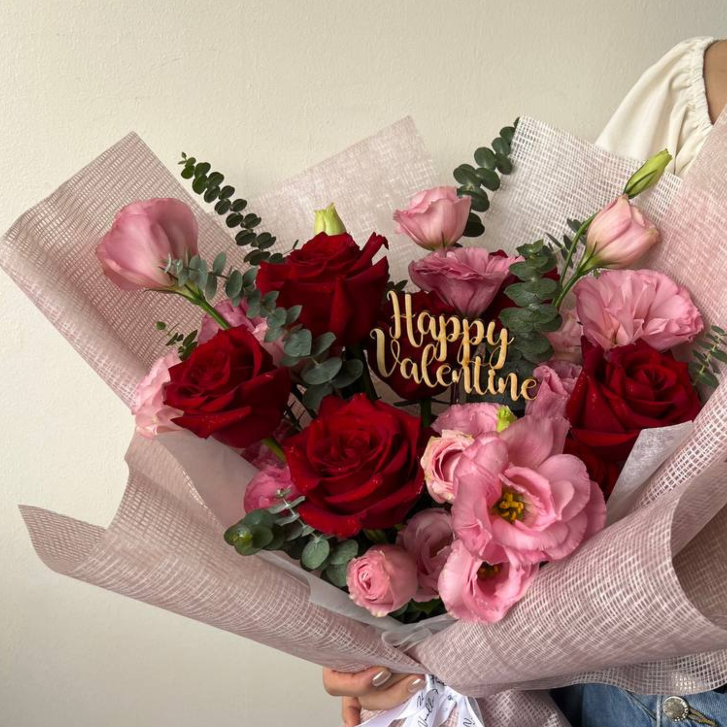 "Happy Valentine" Topper (1 Pc)