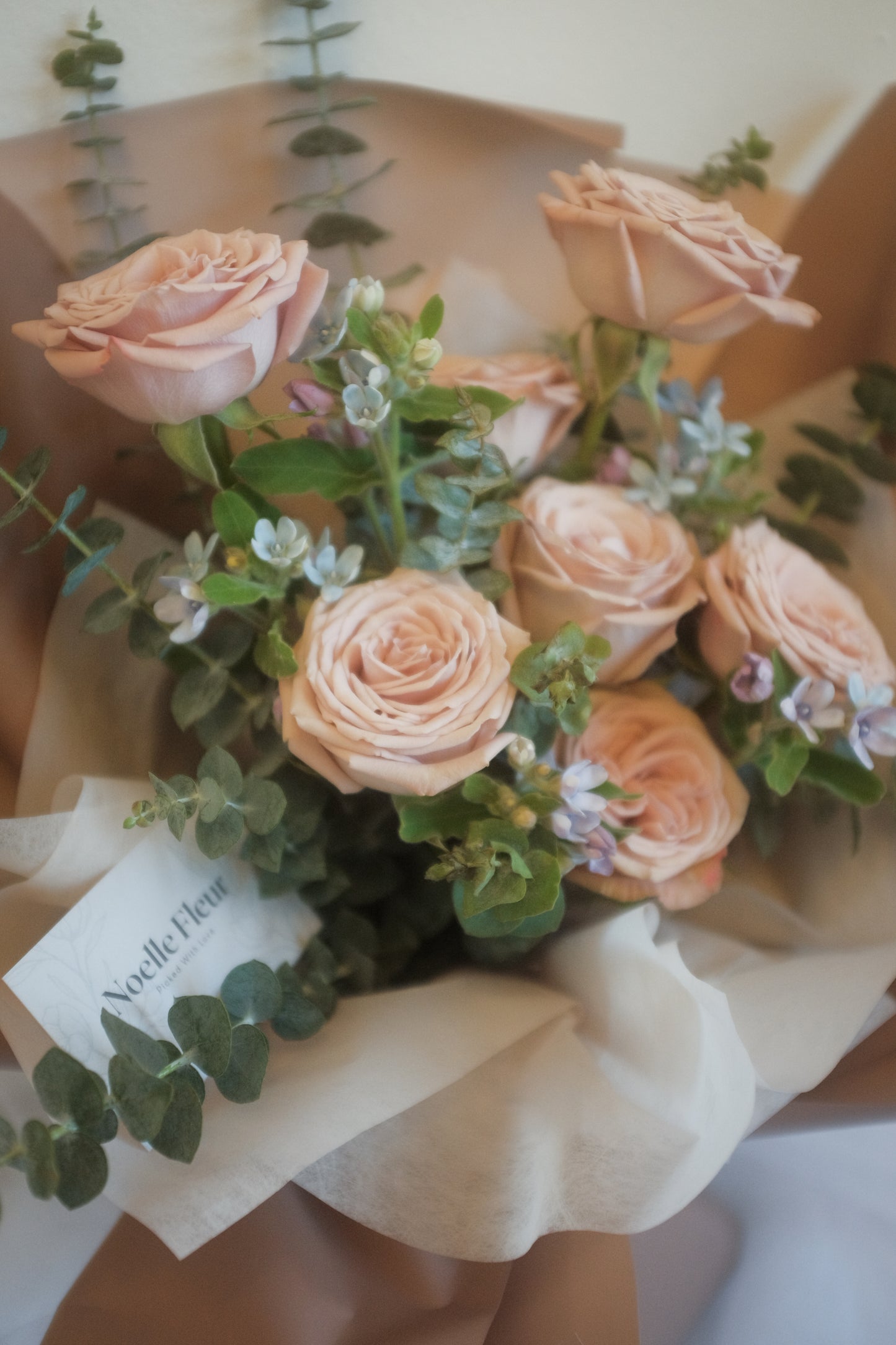 "Twinkle Twinkle Cappuccino" Rose Bouquet